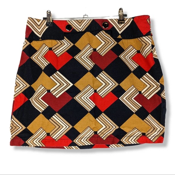 LOFT Dresses & Skirts - LOFT Ann Taylor Mid Century Geometric Mini Skirt: Size 12 Petite